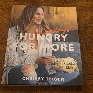 Cravings: Hungry for More Signed Book Chrissy teigen